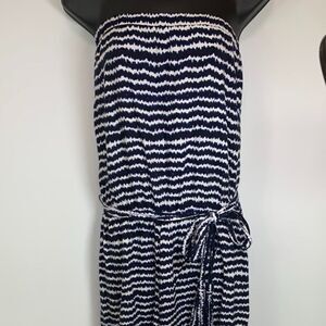 MSK Strapless Tie Dye Pant Jumpsuit